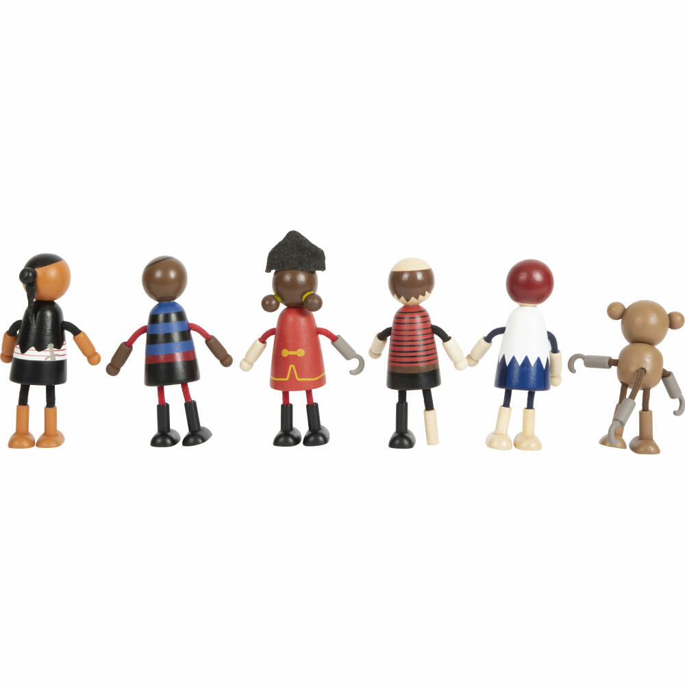 Legler Small Foot bendable dolls pirate figures, play figures, 6 pieces, from 3 years, 12412