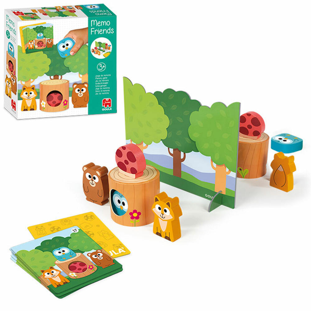 Jumbo Games GOULA Memo Game, Memo Game, Children's Game, Children's Game, Wooden Toy, Toy, 53171