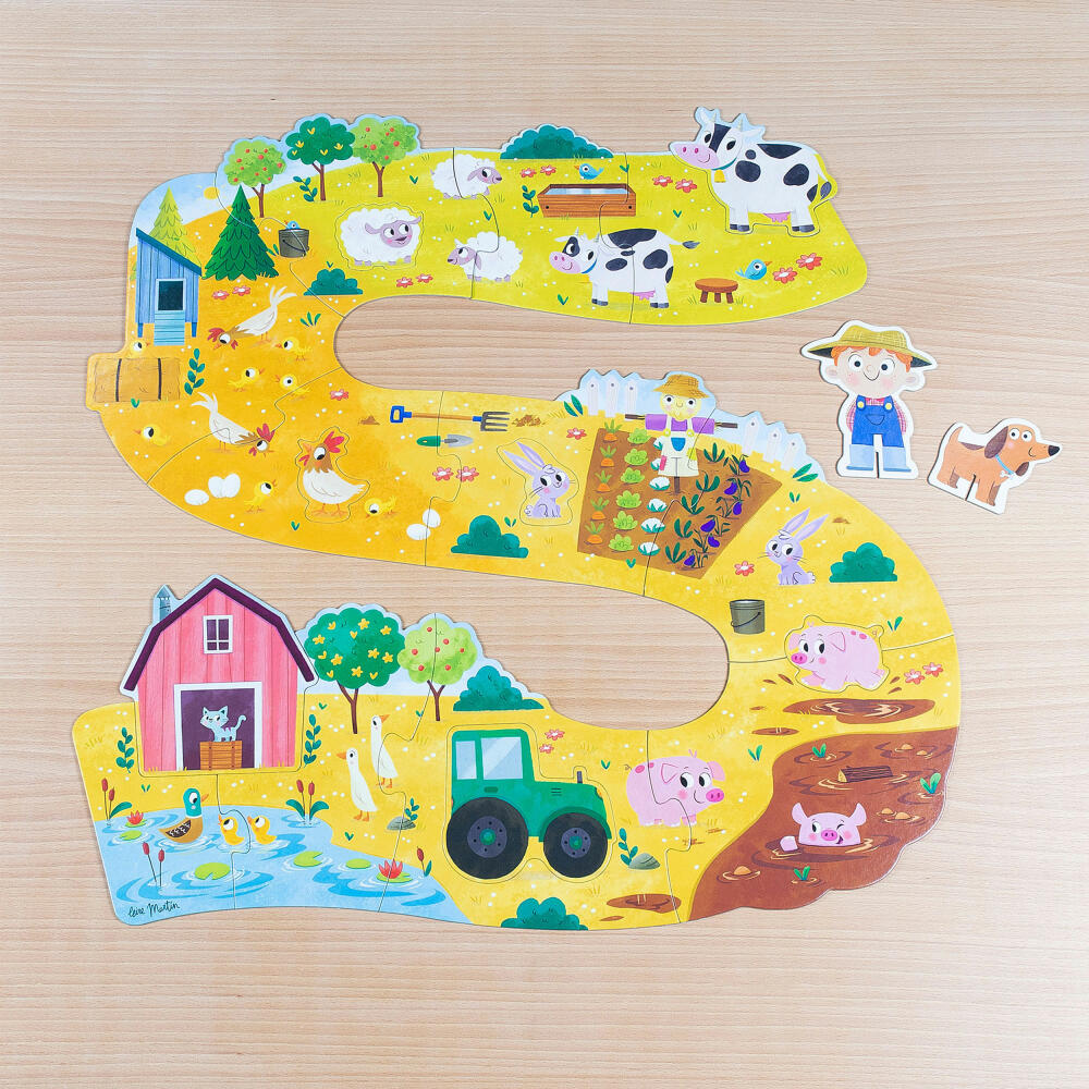 Jumbo Spiele GOULA XXL-Puzzle Bauernhof, Kinderpuzzle, Legespiel, Kinder Puzzles, 53176