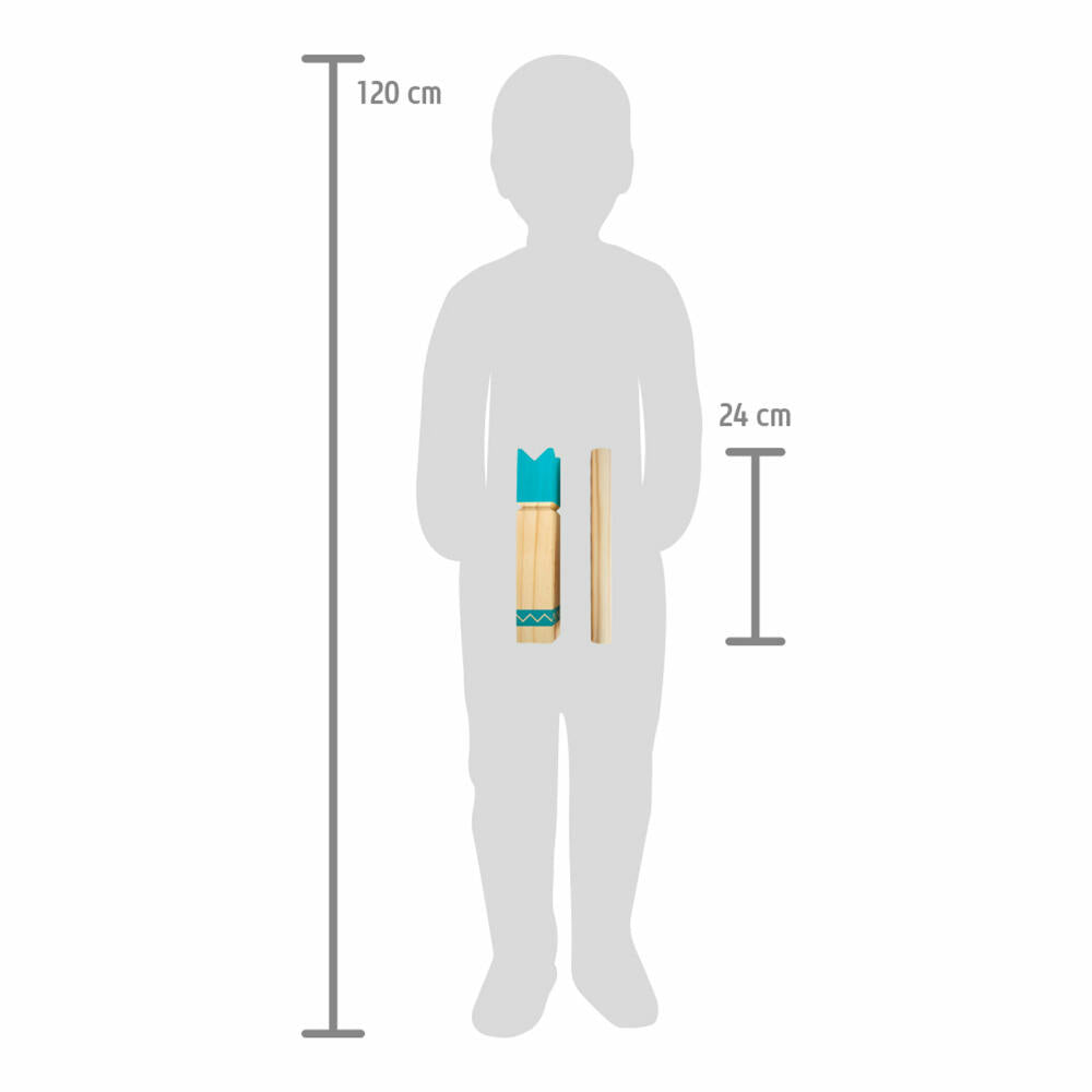 Legler Small Foot Wikingerspiel Kubb kompakt Active, Wurfspiel, ab 5 Jahren, 12401