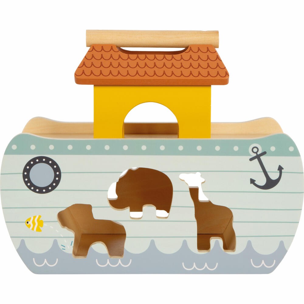 Legler Small Foot Steckspiel Arche Noah Safari, 16 Teile, ab 12 Monaten, 12456