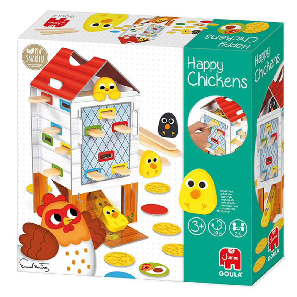 Jumbo Games GOULA Happy Chicks Happy Chicken, Children's Game, Family Game, Children's Game, 53170