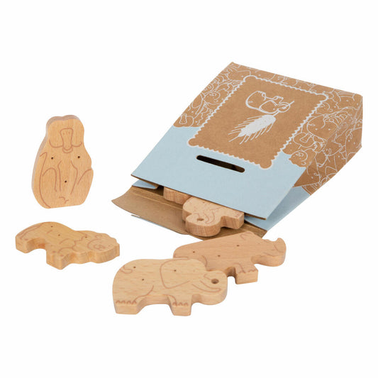 Legler Spielzeug-Tierkekse fresh 8er-Set, Kaufladen-Spielzeug, Zubehör, Holz, 12353
