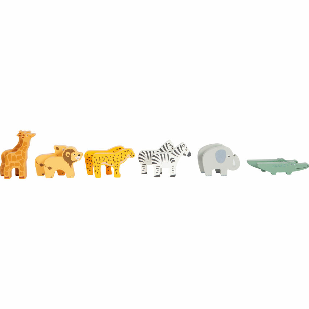 Legler Small Foot Steckspiel Arche Noah Safari, 16 Teile, ab 12 Monaten, 12456