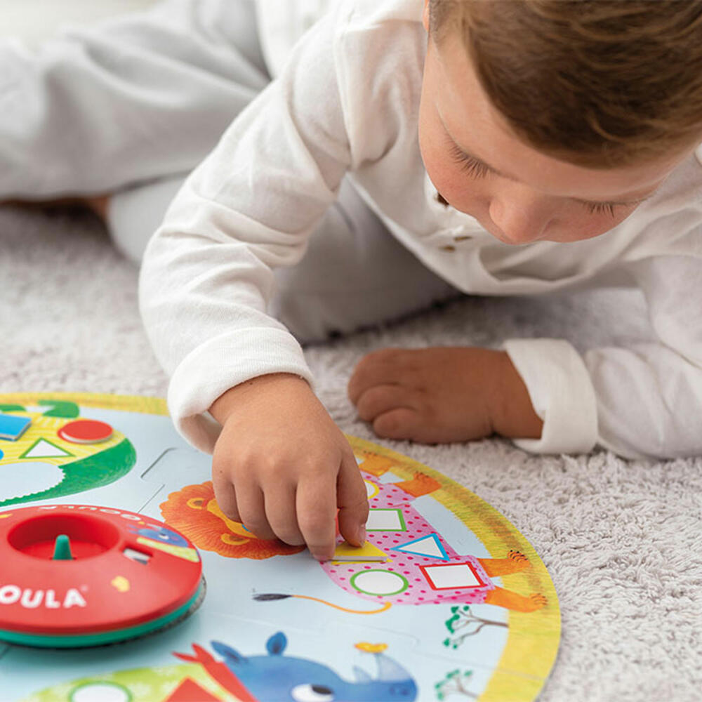 Jumbo Games GOULA Safari Roulette, Learning Colors and Shapes, Children's Game, Puzzle Game, Children's Game, 53156