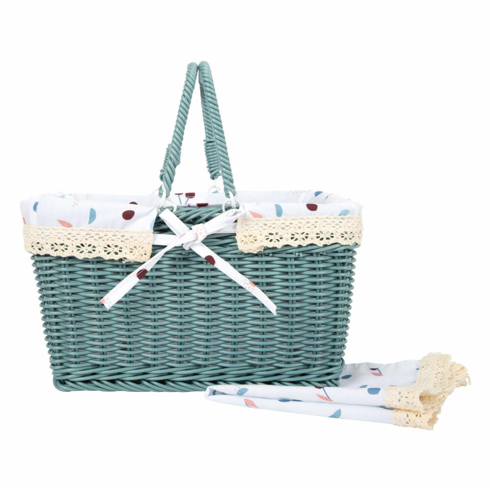 Legler picnic basket tasty, grocery store toy, toy food, accessories, wood, 12325