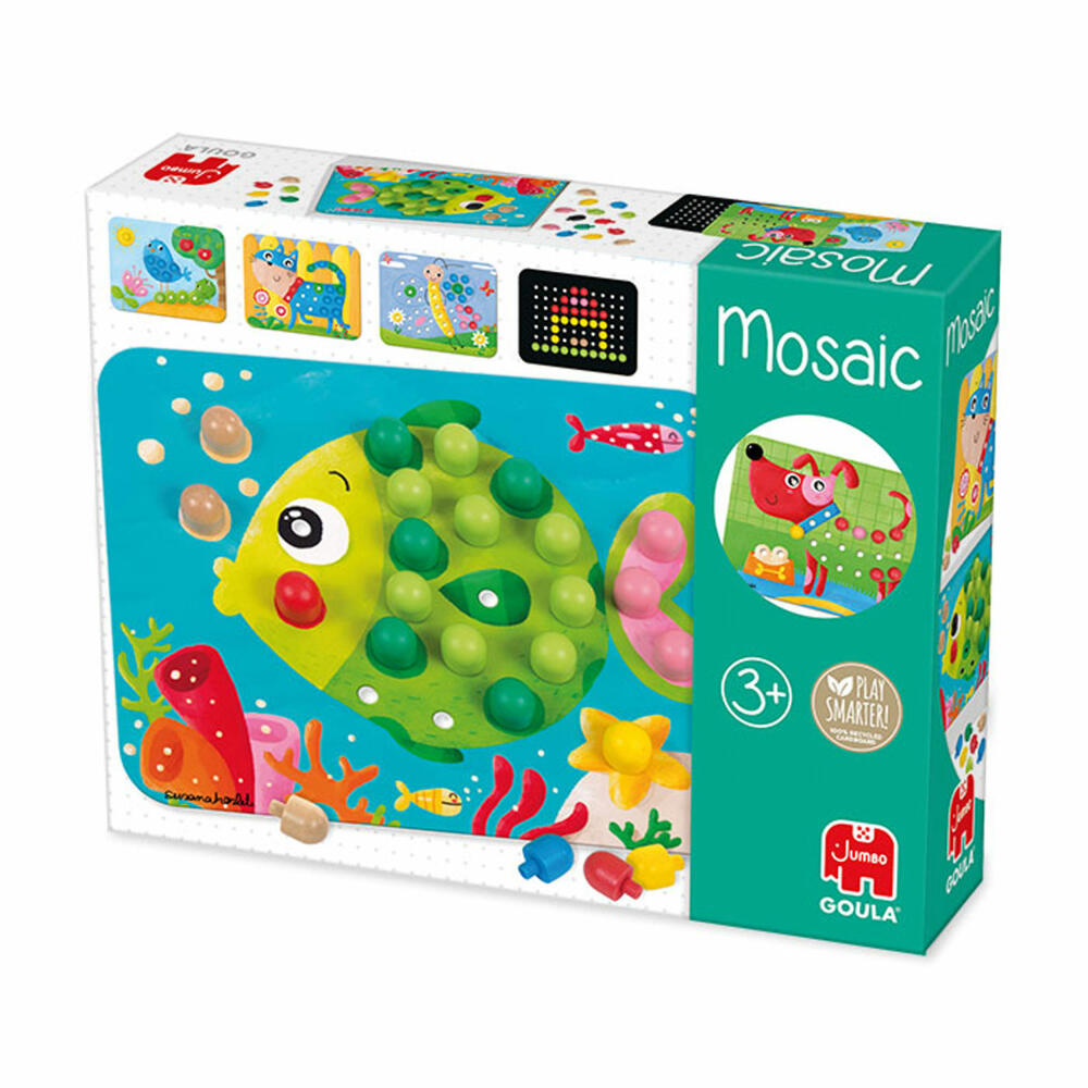Jumbo Games GOULA Mosaic, Plug-in Game, Children's Game, Learning Colors, Educational Game, Children's Toy, 53136