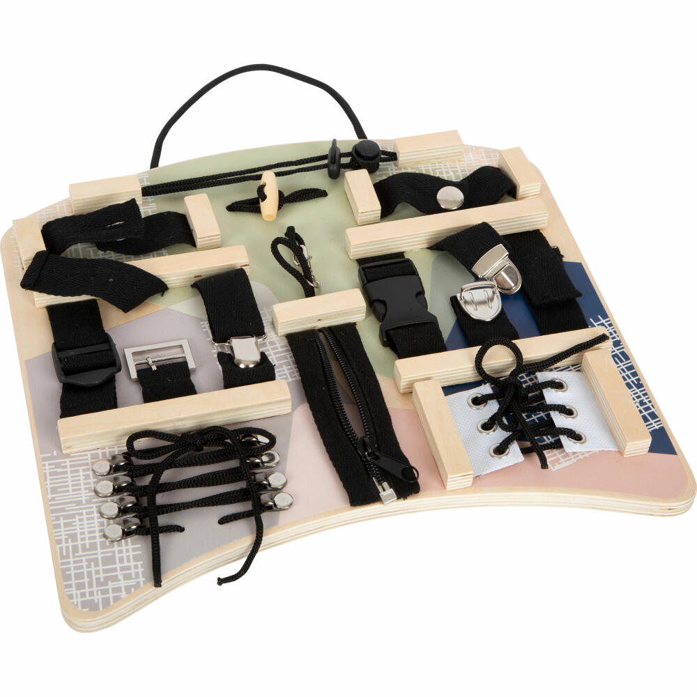 Legler Small Foot Motor Skills Board Fasteners and Fasteners, Educational Toy, Ages 3 and Up, 12391