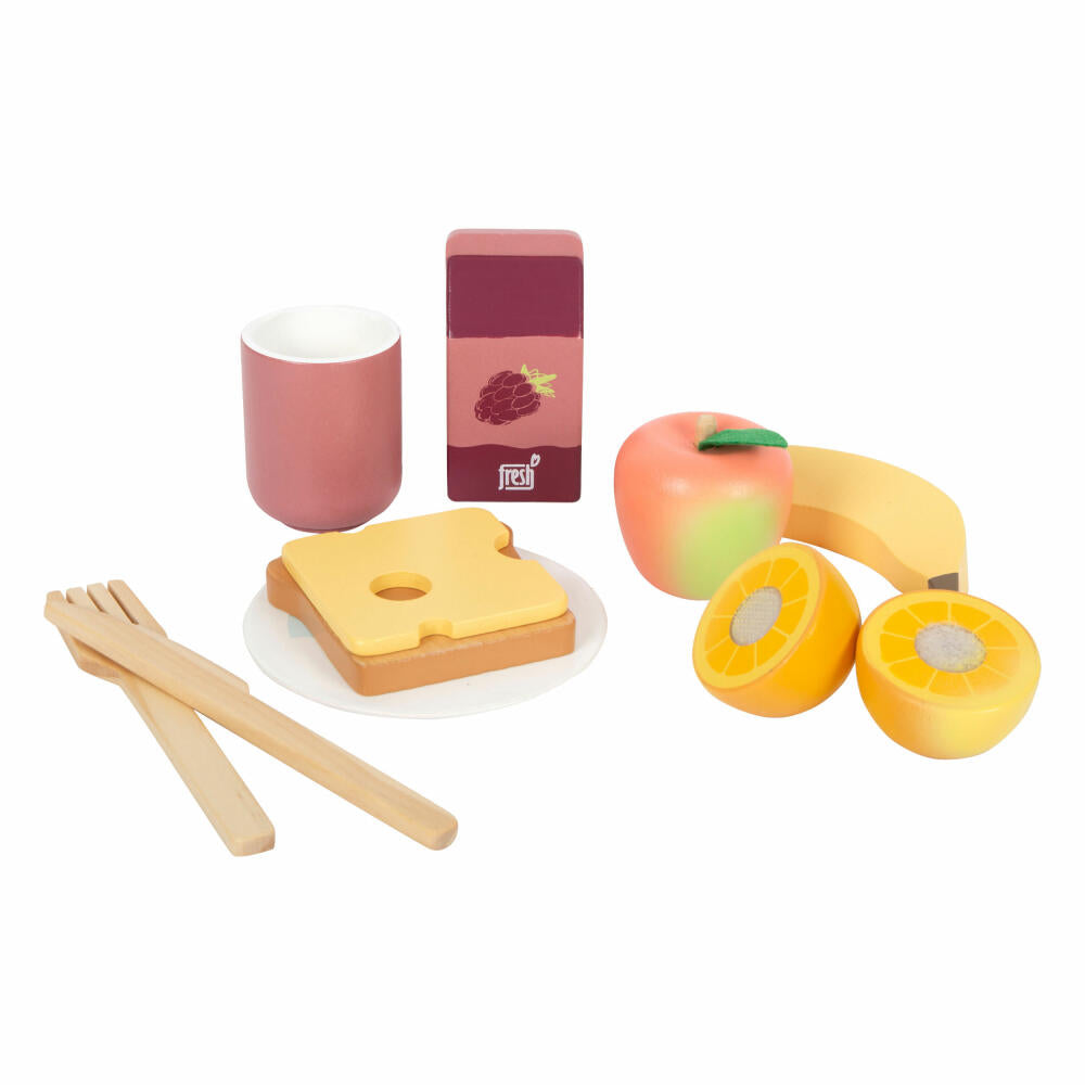 Legler picnic basket tasty, grocery store toy, toy food, accessories, wood, 12325