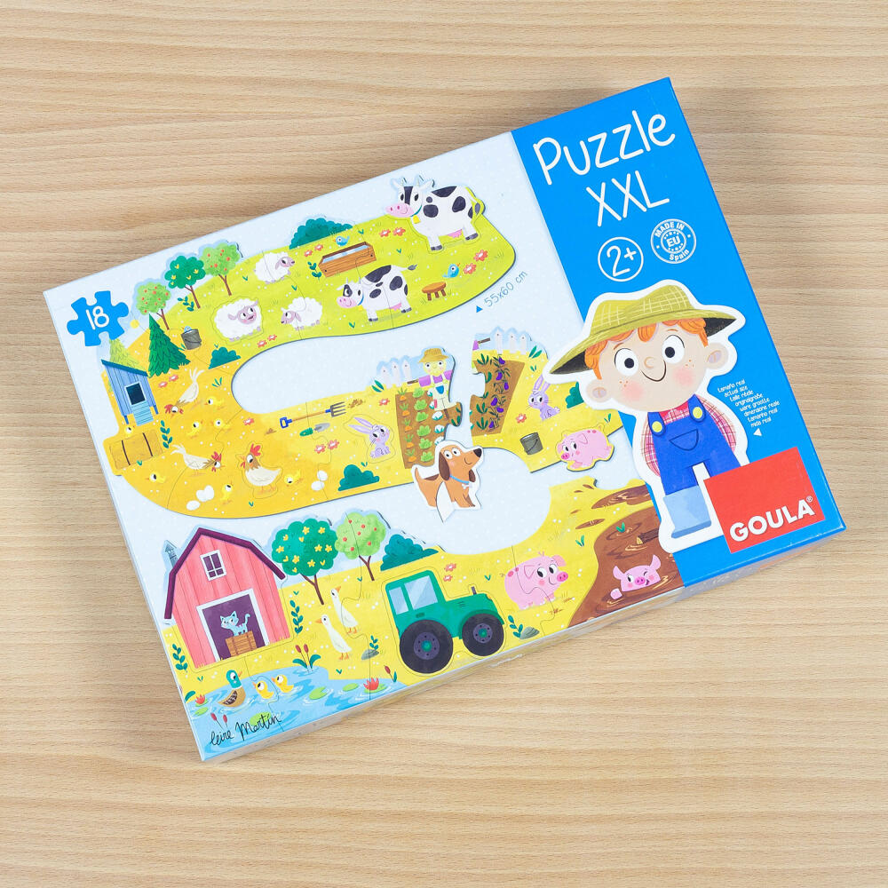 Jumbo Spiele GOULA XXL-Puzzle Bauernhof, Kinderpuzzle, Legespiel, Kinder Puzzles, 53176