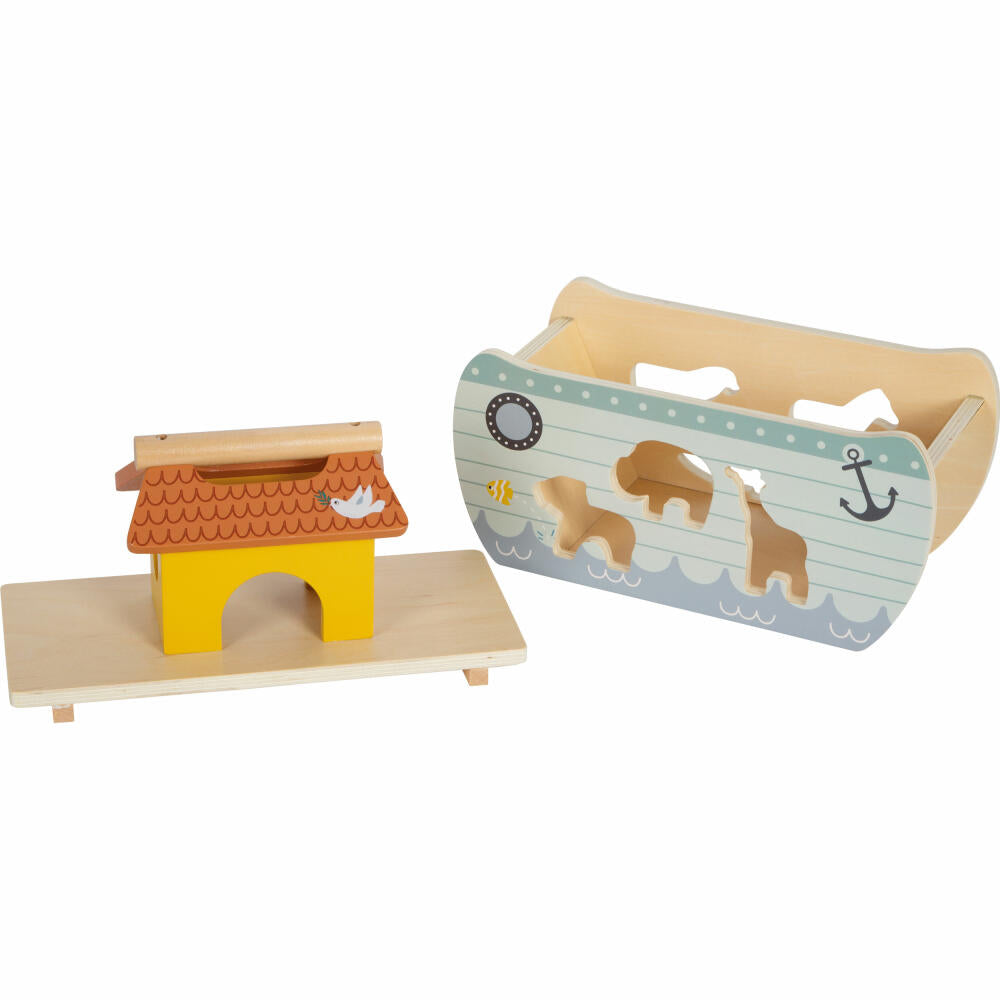 Legler Small Foot Steckspiel Arche Noah Safari, 16 Teile, ab 12 Monaten, 12456