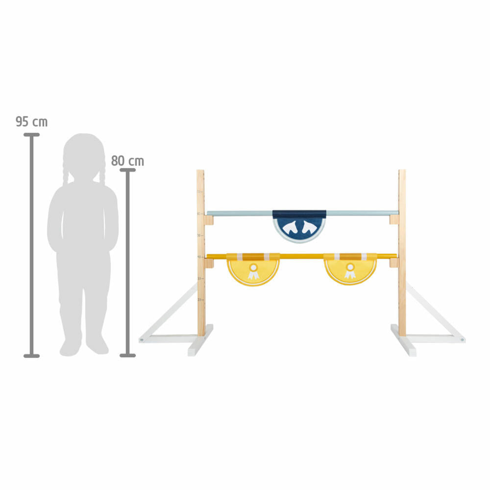 Legler Small Foot obstacle for children, running hurdle, jumping stick, from 3 years, 12398