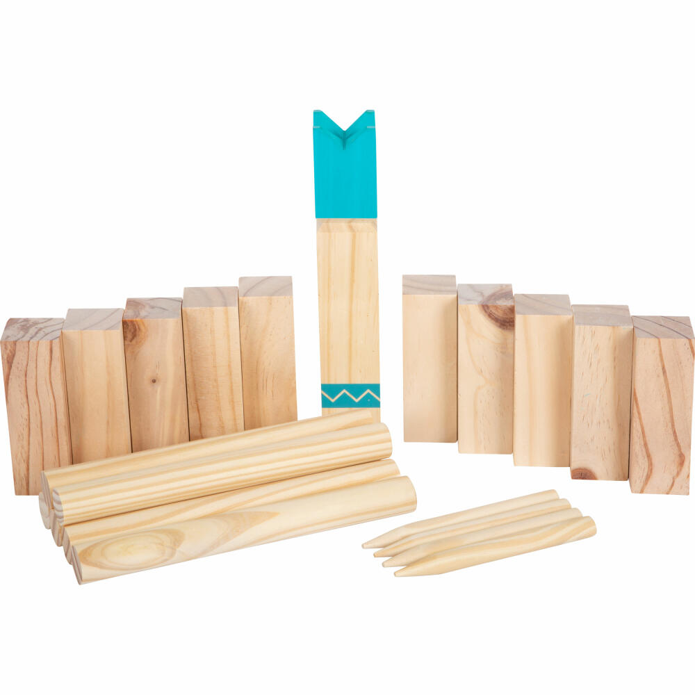 Legler Small Foot Wikingerspiel Kubb kompakt Active, Wurfspiel, ab 5 Jahren, 12401