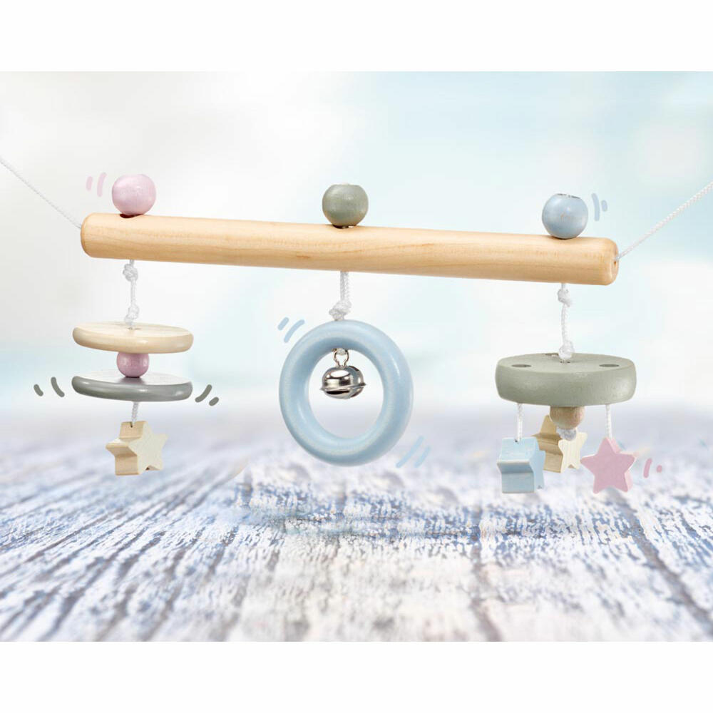 Selecta toy star wagon chain, wagon chain, toddler game, toddler toy, wood, 63 cm, 64016