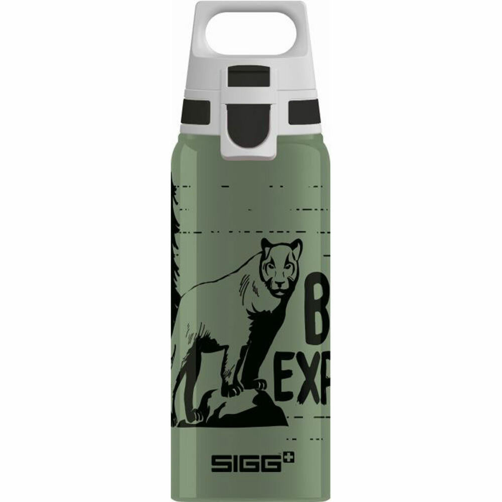 SIGG BRAVE MOUNTAIN 0.6 L drinking bottle ALU with WMB ONE TOP, BPA free, leak-proof, CO2 compatible