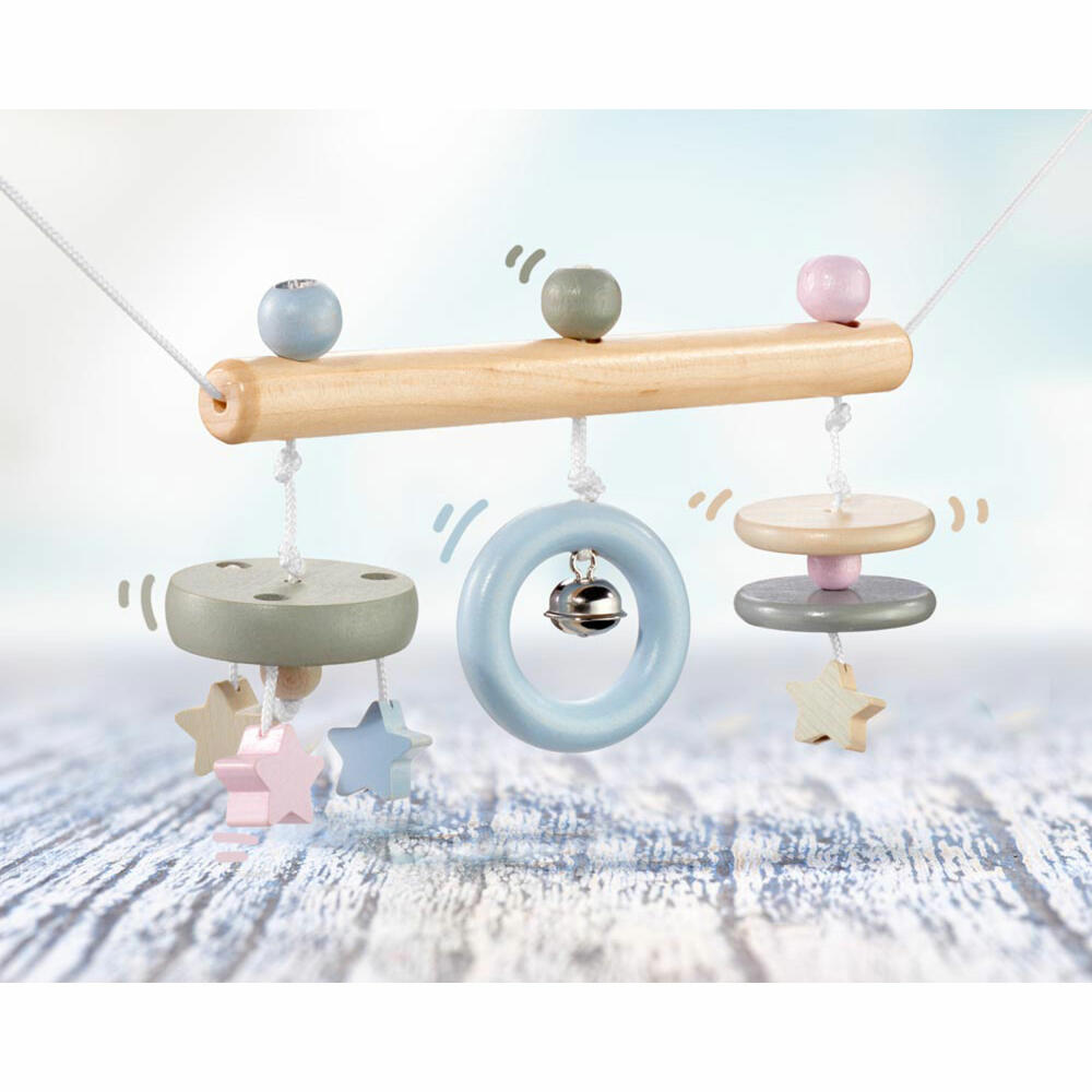 Selecta toy star wagon chain, wagon chain, toddler game, toddler toy, wood, 63 cm, 64016