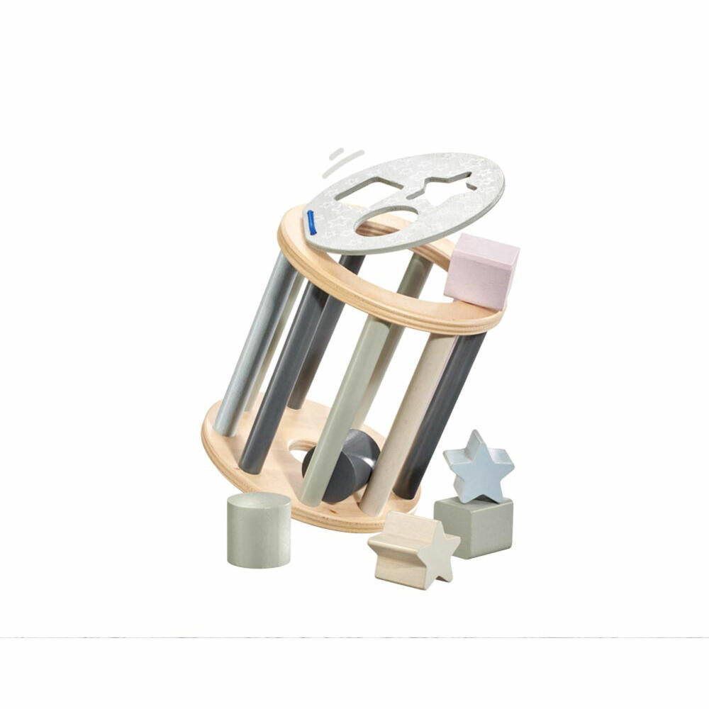 Selecta toy star roll sorting roll, sorting roll, stacking box, toddler game, toddler toy, wood, 13 cm, 64017