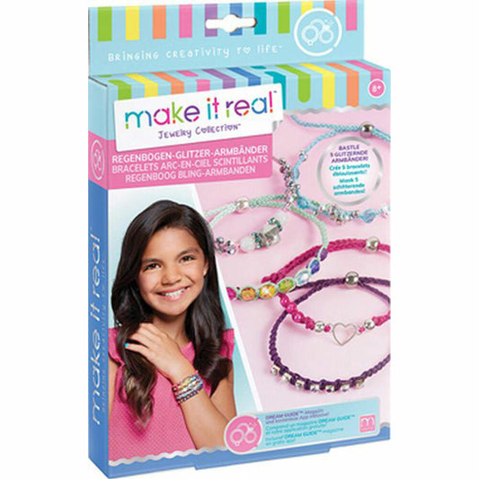 Make it Real Rainbow Glitter Bracelets