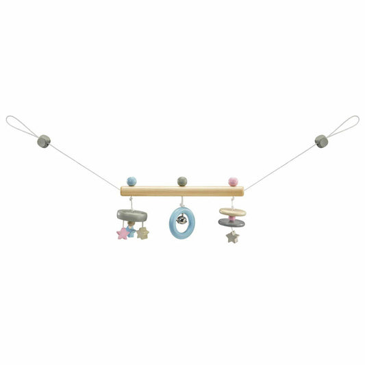 Selecta Spielzeug Sternchen Wagenkette, Wagen Kette, Kleinkindspiel, Kleinkindspielzeug, Holz, 63 cm, 64016