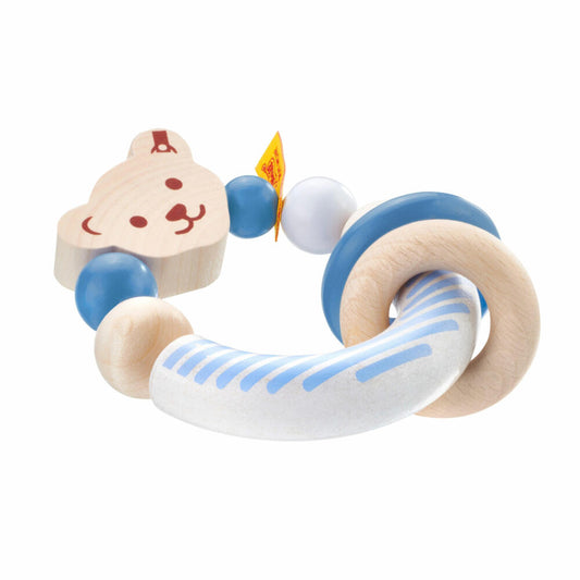 Selecta Steiff grasping toy, grasping ring, grasping toy, baby toy, blue, 9.5 cm, 64301