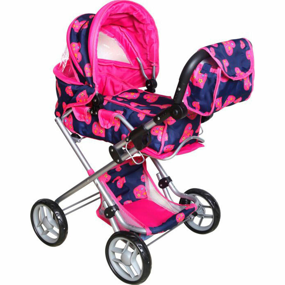 Amia doll stroller with bag, height adjustable