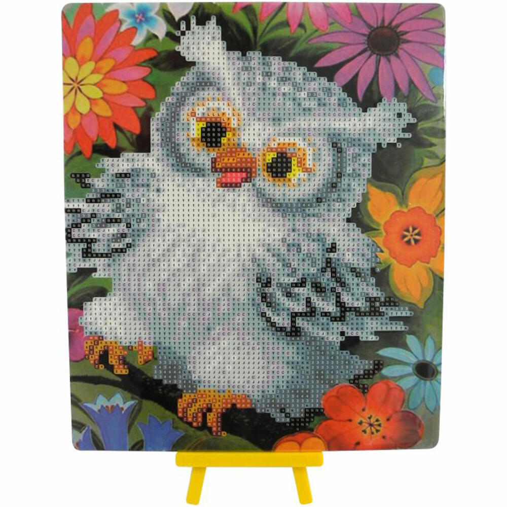 Diamond Dotz Owl, Diamond Painting, Creative Set, Painting with Diamonds, from 6 years, 25 x 21 cm, 6027-25071