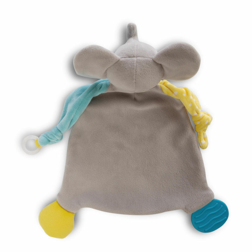 NICI My First NICI Schmusetuch Elefant, Schnuffeltuch, Kuscheltuch, Polyester, 25 x 25 cm, 48893