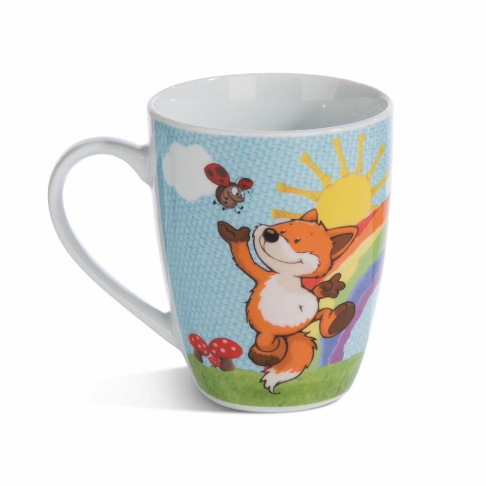 NICI Forest Friends Tasse Fuchs Fridalie, Kaffeetasse, Teetasse, Becher, Porzellan, 310 ml, 49165