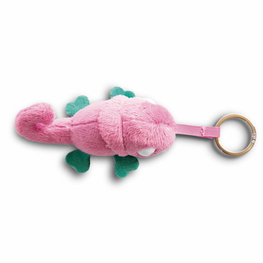 NICI Spring Summer Chamäleon Candymon Schlüsselanhänger, Schlüssel Anhänger, Glücksbringer, Pink, 8 cm, 48962