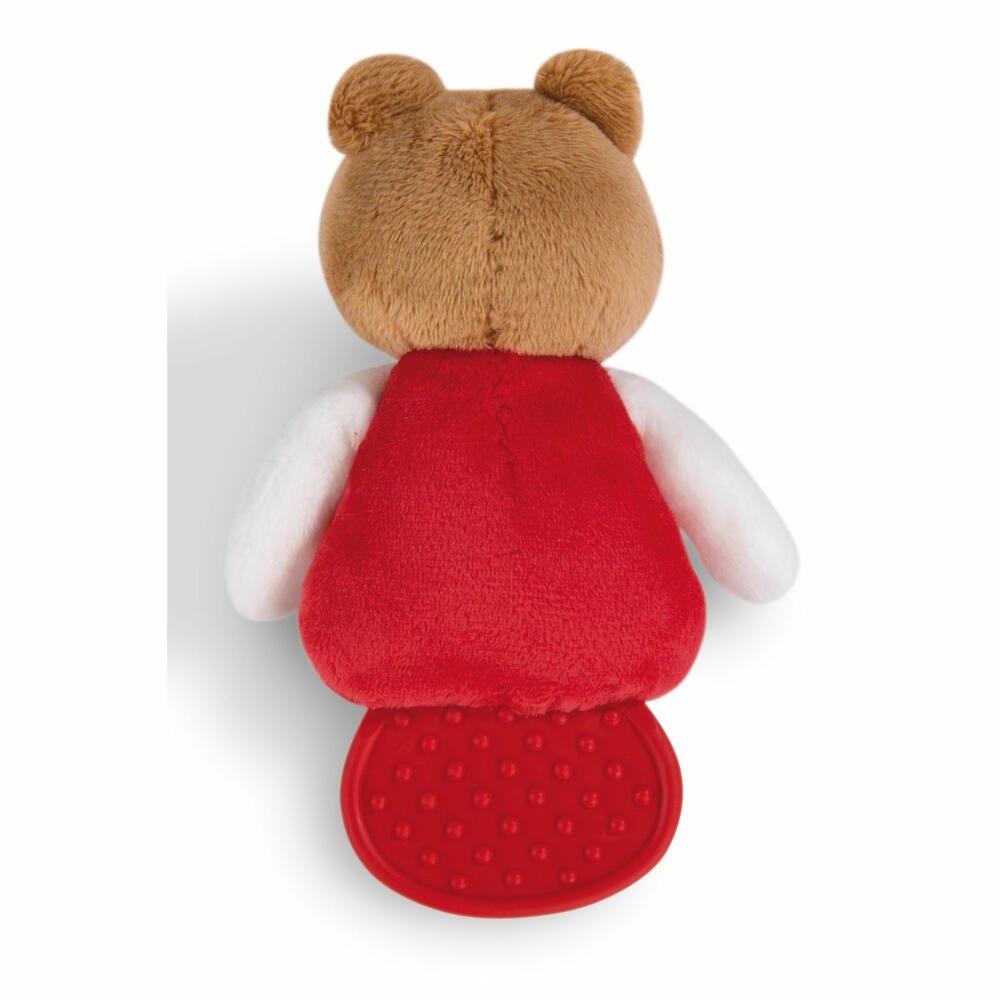 NICI FC Bayern München Bär Berni Beißring, Greifling, Greifspielzeug, Zahnungshilfe, 15 cm, 49086