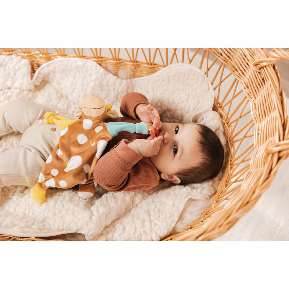 NICI My First NICI Schmusetuch Kuh, Schnuffeltuch, Kuscheltuch, Polyester, 25 x 25 cm, 48892