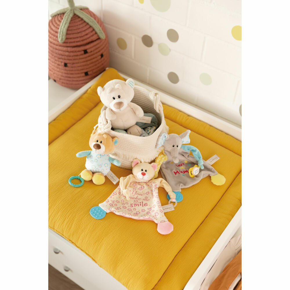 NICI My First NICI Music Box Bear, Musical Clock, Sleep Aid, Cuddly Toy, Polyester, 18 cm, 48899