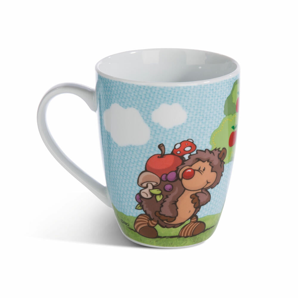 NICI Forest Friends Tasse Igel Hetch Hogan, Kaffeetasse, Teetasse, Becher, Porzellan, 310 ml, 49166