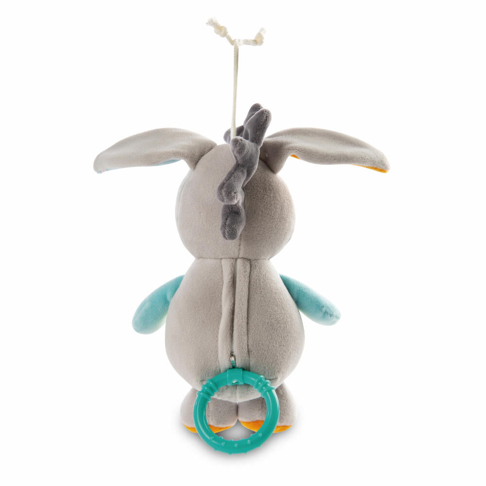 NICI My First NICI Spieluhr Esel, Musikuhr, Einschalfhilfe, Kuscheltier, Polyester, 18 cm, 48901