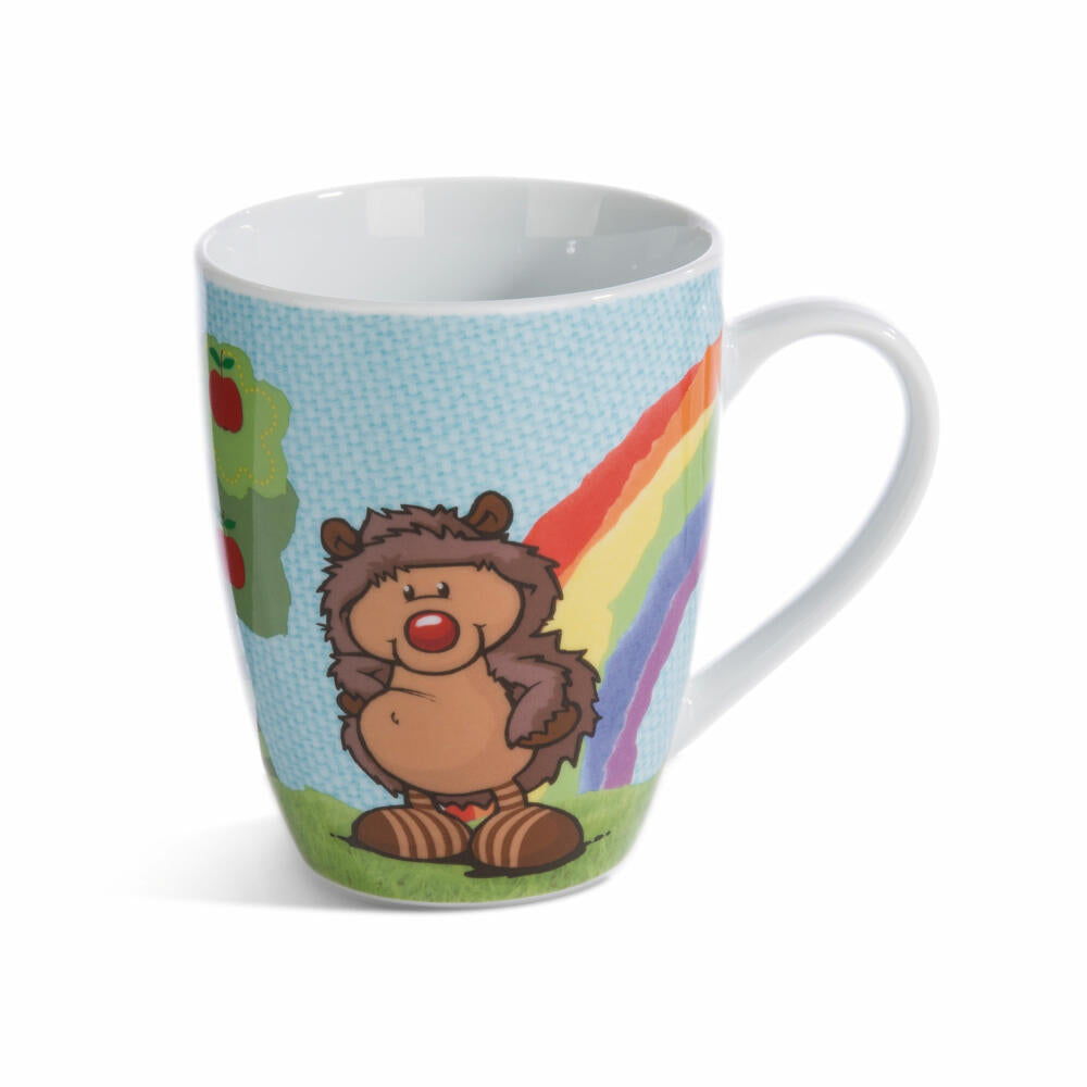 NICI Forest Friends Tasse Igel Hetch Hogan, Kaffeetasse, Teetasse, Becher, Porzellan, 310 ml, 49166