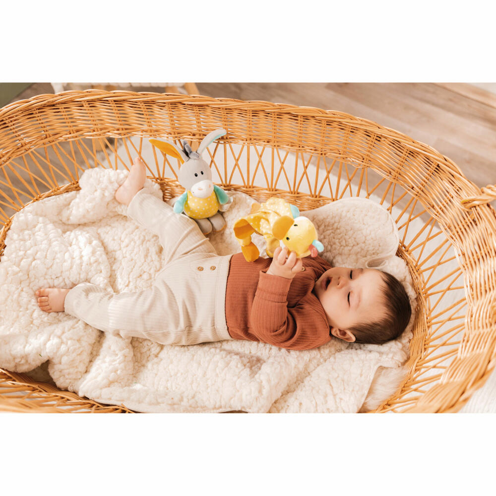NICI My First NICI Spieluhr Esel, Musikuhr, Einschalfhilfe, Kuscheltier, Polyester, 18 cm, 48901