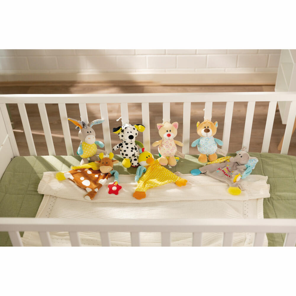 NICI My First NICI Spieluhr Esel, Musikuhr, Einschalfhilfe, Kuscheltier, Polyester, 18 cm, 48901