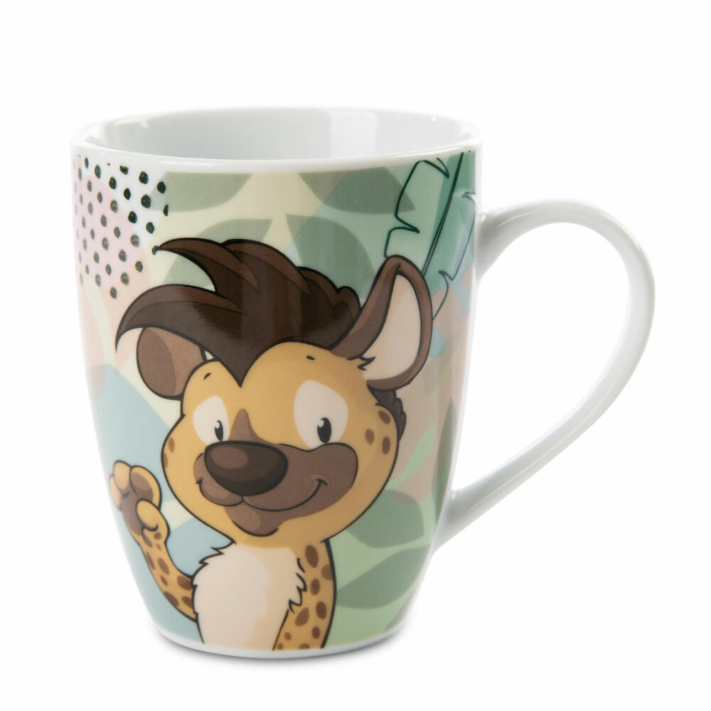 NICI Wild Friends Tasse Hyäne Helgi & Tenrek Terek, Kaffeetasse, Teetasse, Becher, Porzellan, 310 ml, 48869