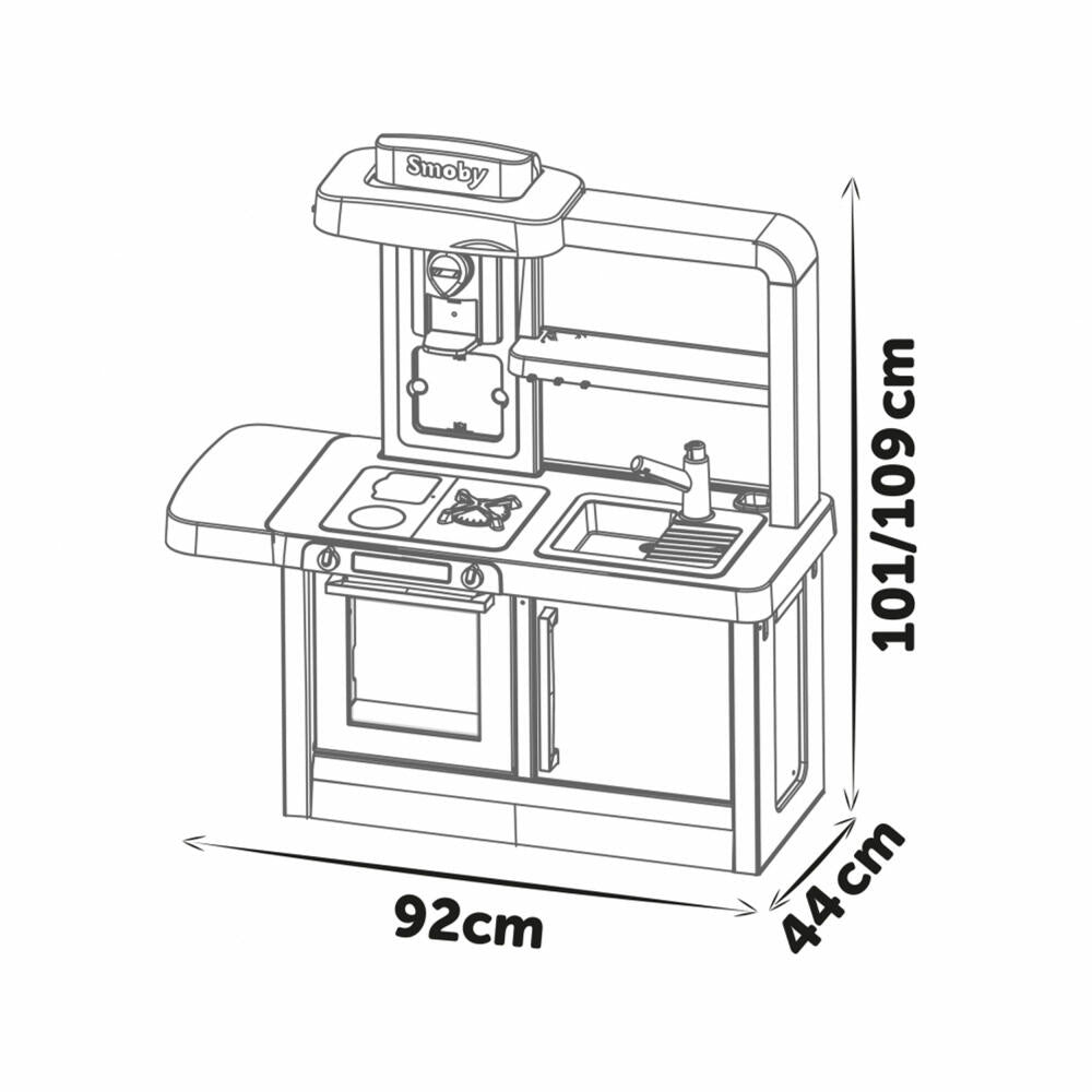 Smoby Tefal Spielküche Evo, Kinderküche, Spielzeugküche, Kinder Küche, 7600312308