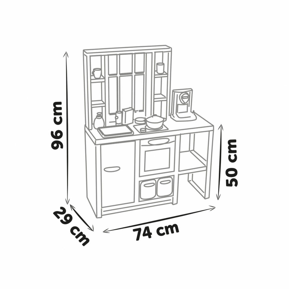 Smoby Spielküche Loft, Kinderküche, Kinder Küche, Spielzeugküche, Spielzeug, 7600312600