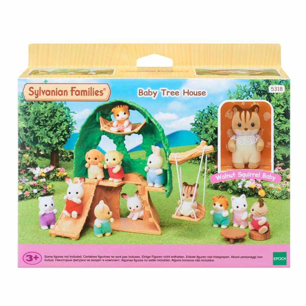 Sylvanian Families Baby Abenteuer Baumhaus, Spielset, Figur, Spielzeug, Kinder, 5318