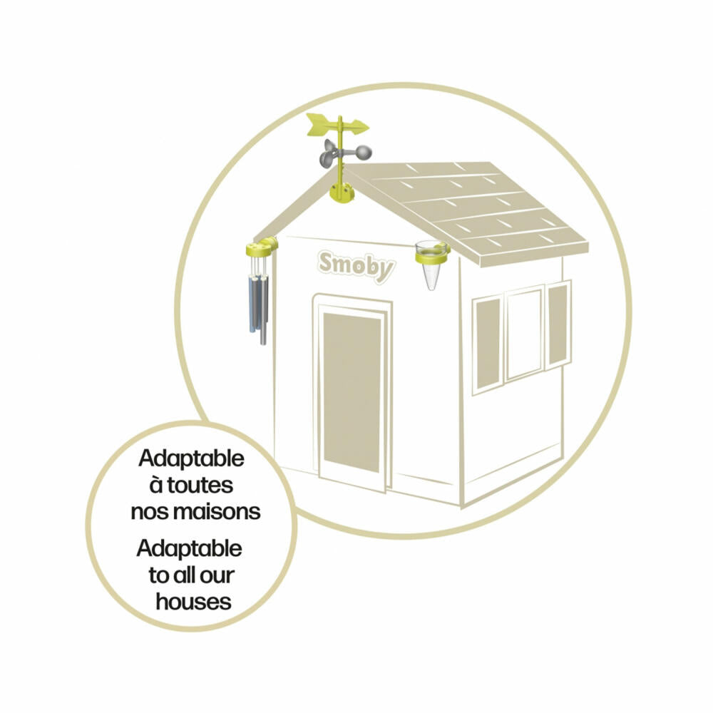 Smoby Playhouse Accessory Weather Station Set, Addition, Extension, Play House, Children's Toy, 7600810916