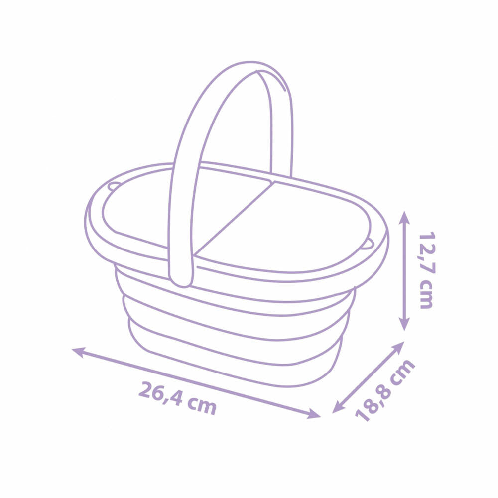 Smoby Gabbys Dollhouse Picnic Basket, Children's Tableware, Toy Tableware, Children, 7600312506
