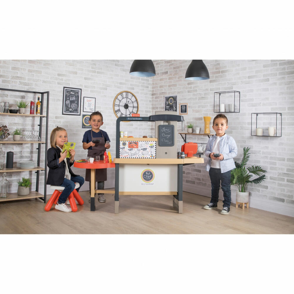 Smoby Restaurant Chef Corner, Spielküche, Kinderküche, Kinder Küche, Spielzeug, 7600312303