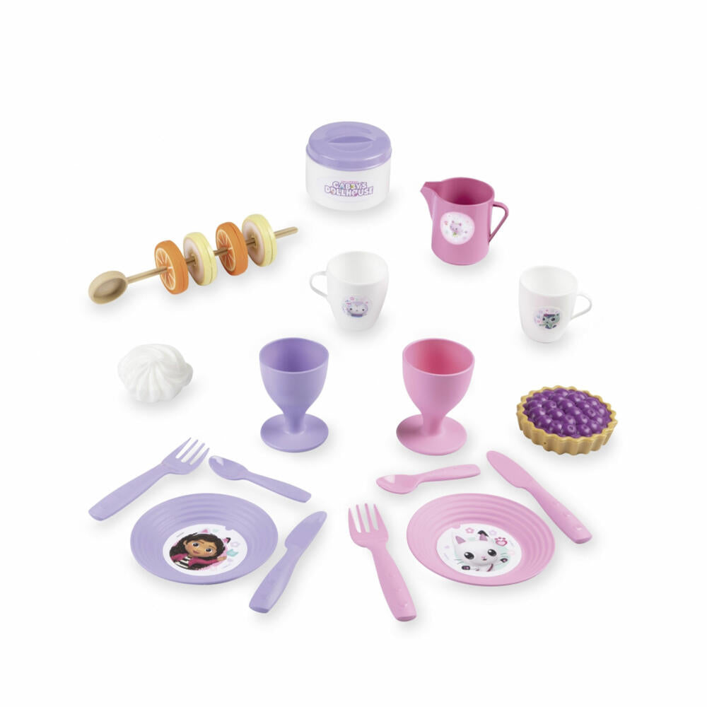 Smoby Gabbys Dollhouse Picnic Basket, Children's Tableware, Toy Tableware, Children, 7600312506