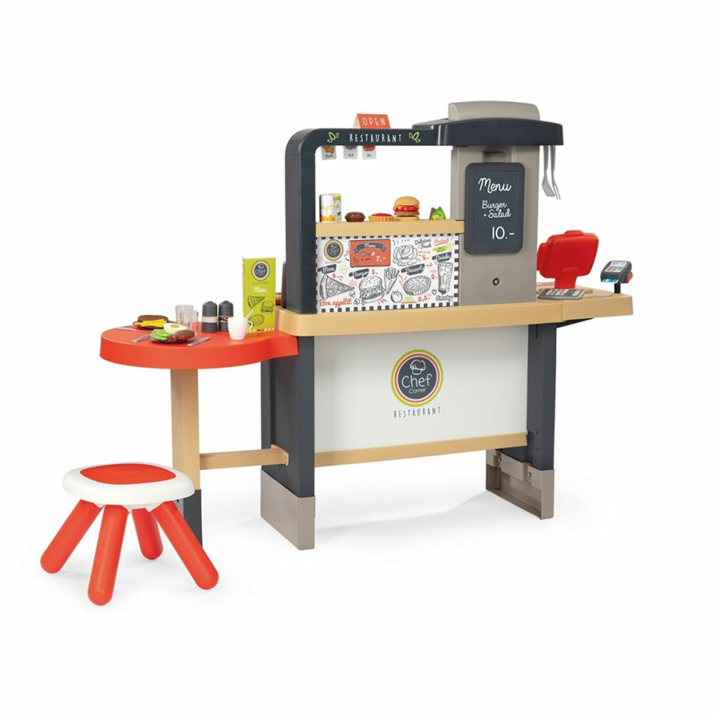 Smoby Restaurant Chef Corner, Spielküche, Kinderküche, Kinder Küche, Spielzeug, 7600312303