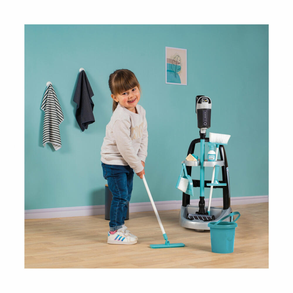 Smoby Rowenta cleaning trolley, cleaning set, children's vacuum cleaner, toy, children, 7600330319