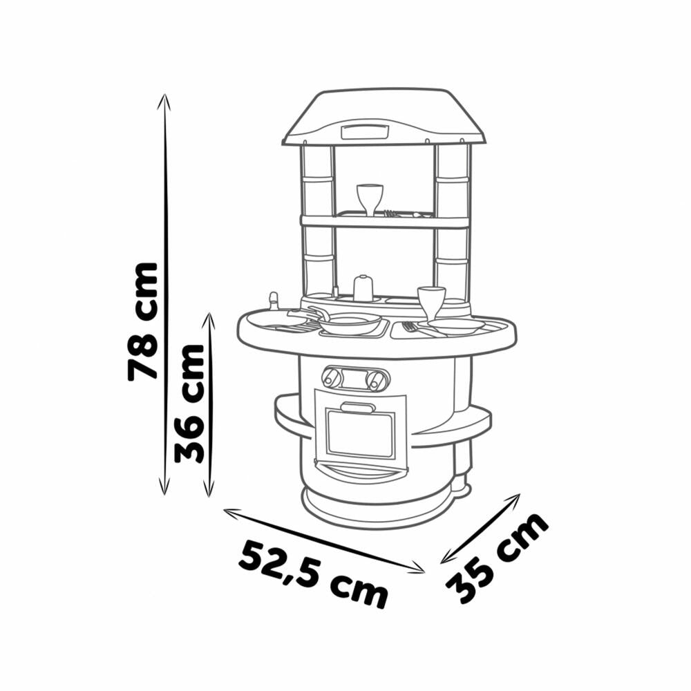 Smoby Spielküche Nova, Kinderküche, Kinder Küche, Spielzeugküche, Spielzeug, 7600312700