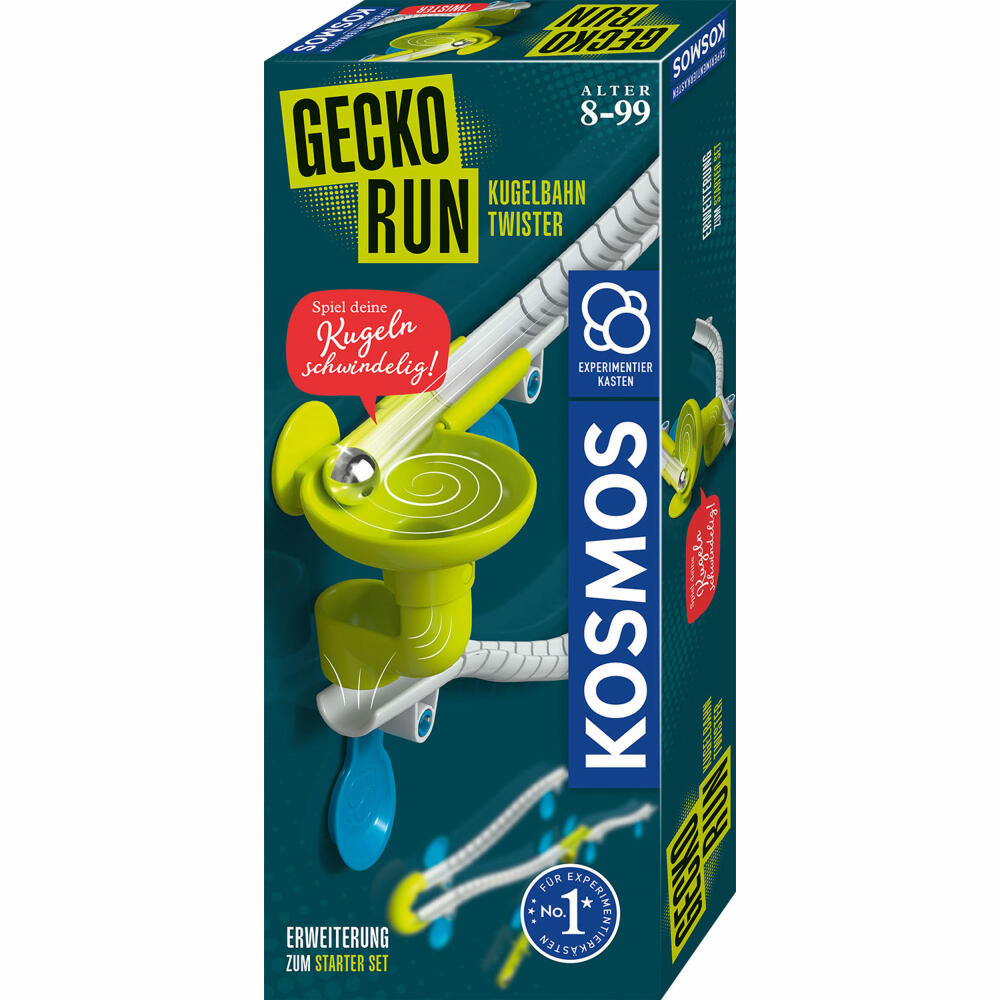 KOSMOS Gecko Run - Twister extension, addition, marble run, accessories, from 8 years, 620967