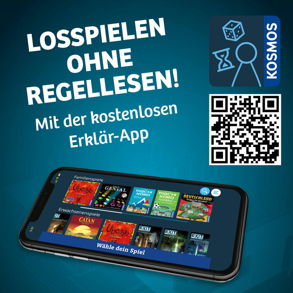 KOSMOS TowerBrix, Geschicklichkeitsspiel, Familienspiel, Gesellschaftsspiel, ab 10 Jahren, 684228